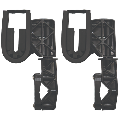 Rugged Gear Single Hook Gun Mount Rifle/Shotgun Black Nylon 2 Pack - 10100