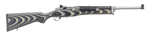 Ruger Mini-14 Ranch Semi-Automatic Rifle, Black/Gray Chevron Laminate - Mini-14