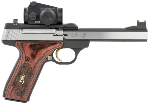 Browning Buck Mark Medallion .22 LR 5.5" 10+1rd Pistol, Rosewood/Stainless - 051581490
