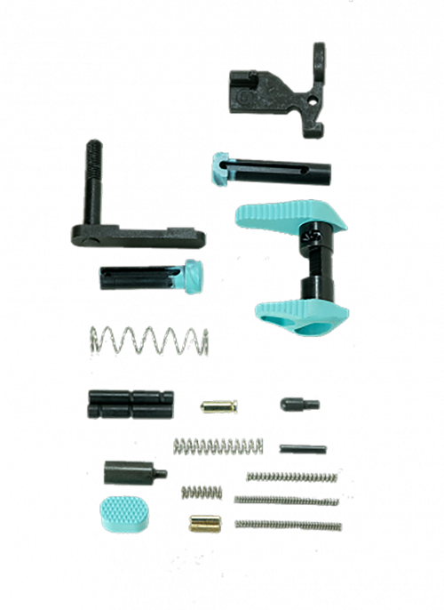 Timber Creek Outdoors Lower Parts Kit, Robin's Egg Blue Aluminum for AR-15 - ARLPKRE