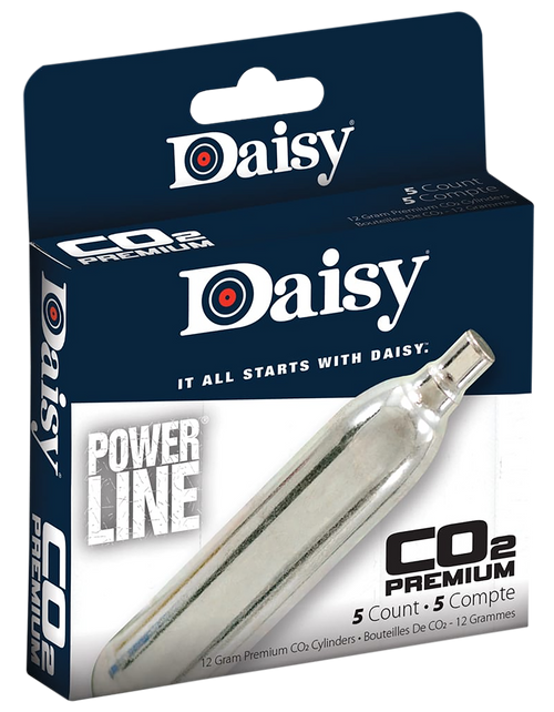 Daisy Powerline CO2 Cylinder 12 Gram 5-Pack Silver - 997580611