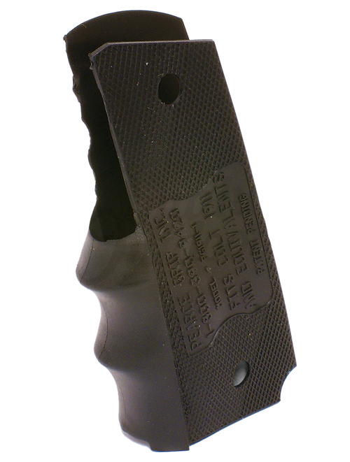 Pearce Grip Finger Groove Insert for 1911 Government, Black Rubber - PG19111