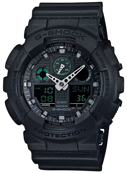 G-Shock Tactical Watch Black Stainless Steel - GA100MB1ACR