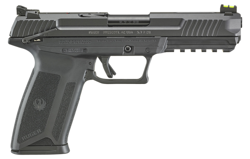 Ruger 57 5.7x28mm 4.94" 20+1rd Semi-Auto Pistol, Black Oxide - 16401