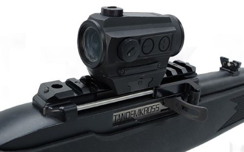 Tandemkross Advantage Charging Handle & Picatinny Base Ruger 10-22, Black - TK18N0099BLK1