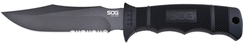 SOG Seal Pup 4.75" Fixed Blade Knife, Black - SOGM37K