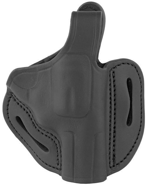 1791 Gunleather Revolver Thumb Break OWB Holster, Stealth Black - RVHX2SSBLR
