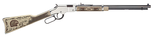 Henry Golden Boy Silver American Eagle .22 LR 20" 16rd Lever Action Rifle, Nickel/Walnut - H004AE