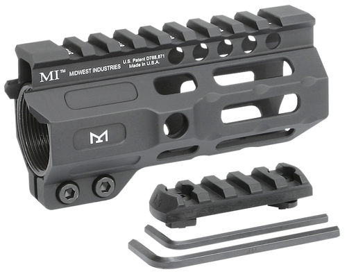 Midwest Industries Combat Rail 4.5" M-LOK Handguard, Black Anodized - MICRM45