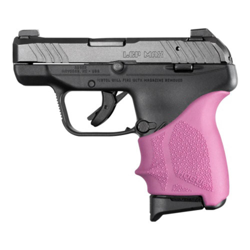 Hogue HandAll Beavertail Grip Sleeve for Ruger LCP Max, Pink - 18137