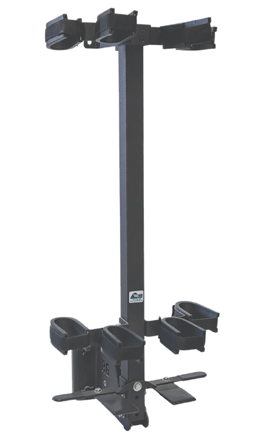 Rugged Gear Wall Mount Removeable Gun Rack, Black - 11094