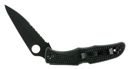 Spyderco Endura 4 Lightweight Folding Knife, Black - C10PSBBK