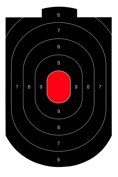 Birchwood Casey Dirty Bird Oval Paper Target 12" x 18" - 35609