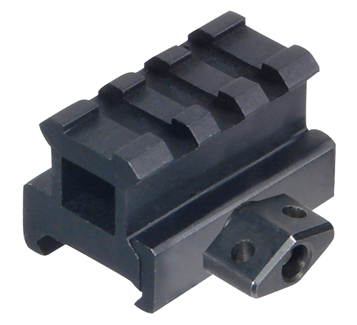 Leapers UTG Med-Pro Compact Riser Mount 0.83" High 3-Slot Picatinny, Black - MNTRS08S3