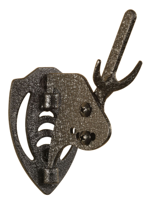 Skull Hooker Mini Hooker European Skull Mount, Graphite Black - SKHMHASSYBLK