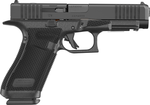 Glock 17 Gen 6 9mm 4.49" 17rd Pistol, Black nDLC - P61750203