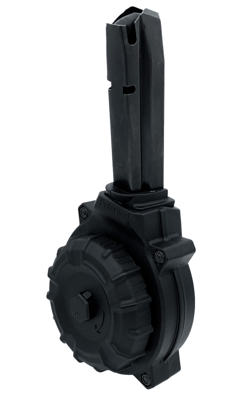 ProMag DRMA64 40 S&W 50rd Drum Magazine, Black Polymer - DRMA64