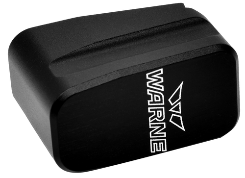 Warne Magazine Extension for Glock 43X/48, 9mm, +2 Rounds, Black - MEG43X2BLK