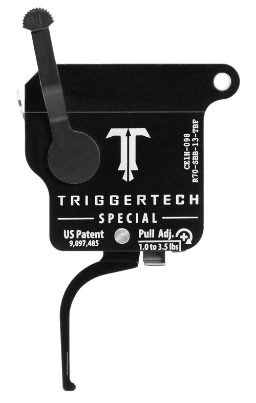 TriggerTech Special Single-Stage Flat Trigger for Remington 700, Black - R70SBB13TBF