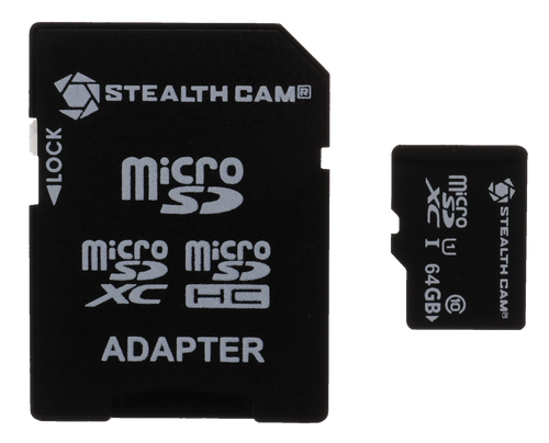 Stealth Cam Micro SD Memory Card 64GB Black - STC64MICSD