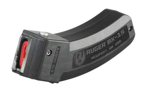 Ruger BX-15 10/22 .22 LR 15rd Rifle Magazine, Black Polymer - 90463