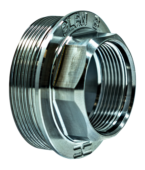 Faxon Plan B to Hub Adapter, Titanium 1.375-24 - FFMDSILHUBPB02