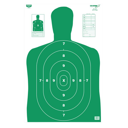 Birchwood Casey EZE-Scorer Silhouette Paper Target, Green - 37015