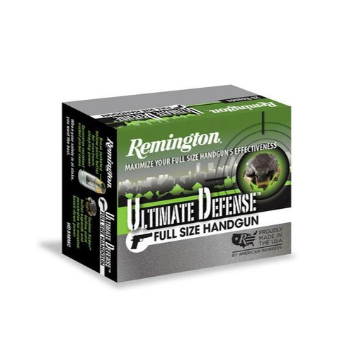 Remington Ultimate Defense Full Size Handgun .45 ACP 185gr Brass Jacketed Hollow Point 20/Box - 28971