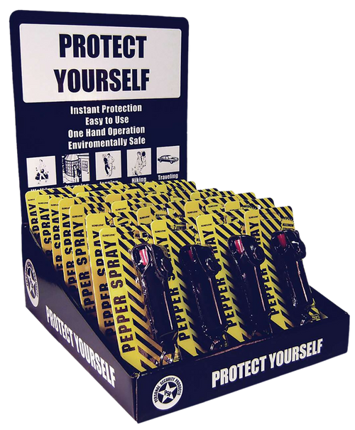 Eliminator Spray Pepper Spray Lipstick Case Counter Display 16 Count - EKCH1416