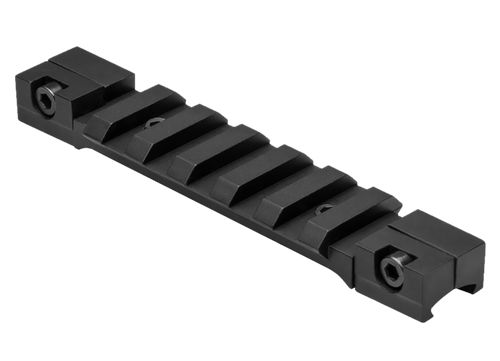 NcStar 3/8 Dovetail to Picatinny Adapter, Black Anodized - MAD38PS