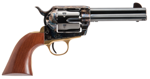 Cimarron Pistolero 45 Colt 4.75" 6rd Revolver, Color Case Hardened/Blued - PPP45