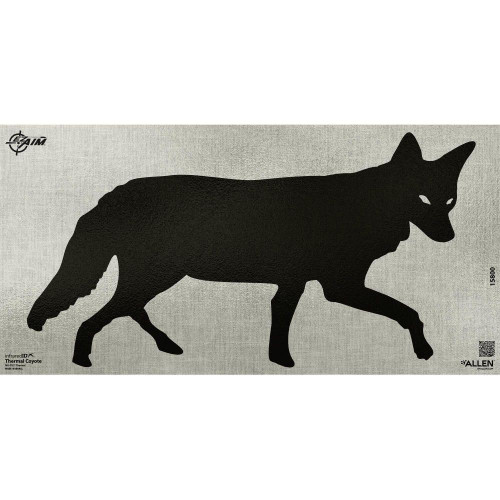 EZ-Aim Coyote Adhesive Thermal ID Paper Target 24" x 12" Black/Gray - 15800
