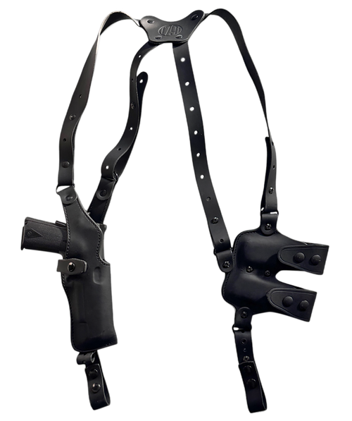 1791 Gunleather Optic Ready Shoulder Holster Vertical Black - NSS2.1SBLVR