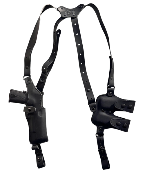 1791 Gunleather Optic Ready Shoulder Vertical Holster Black - NSS2.4SBLVR