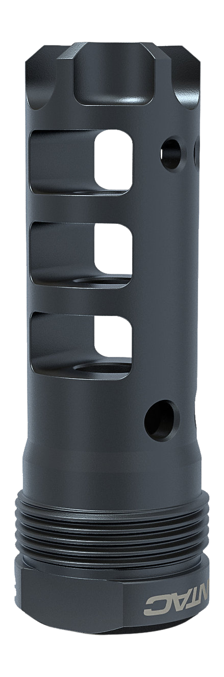 LanTac USA Dragon Muzzle Brake .30 Caliber 5/8x24 Plan B Long, Black QPQ - DGN338B-PBL