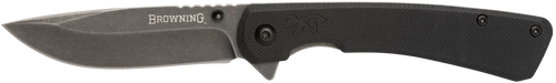 Browning Branded Rock EDC Folding Knife, Black - 3220514