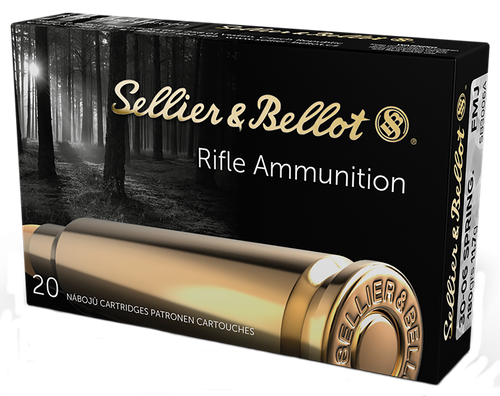 Sellier & Bellot 30-06 Springfield 180gr Full Metal Jacket Rifle Ammo, 20 Round Box - SB3006A