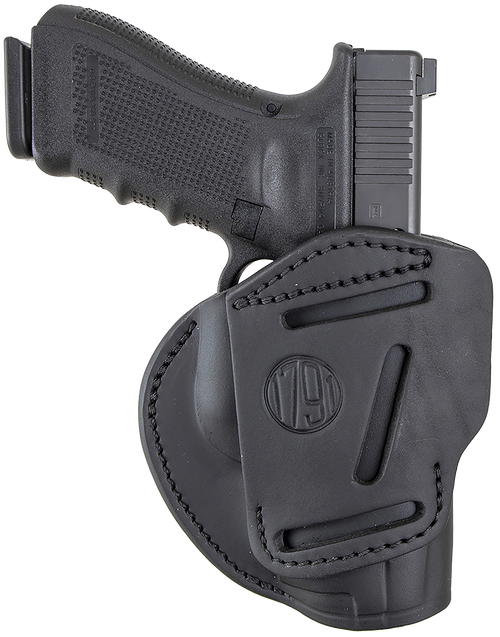 1791 Gunleather 3-Way OWB Holster Stealth Black - 3WH5SBLA