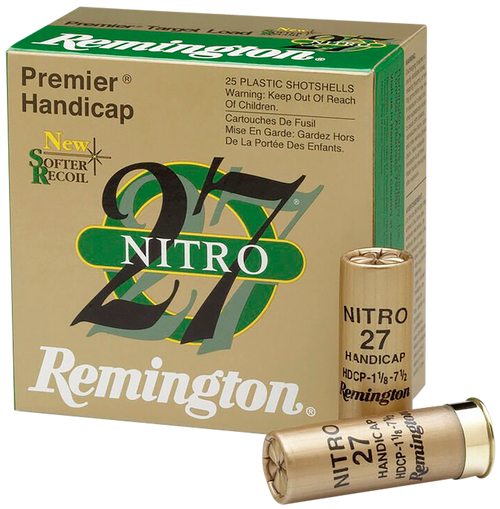 Remington Premier Nitro 27 Plastic 12 Gauge 2.75" 1 oz #7.5 Shot 25 Round Box - 20227