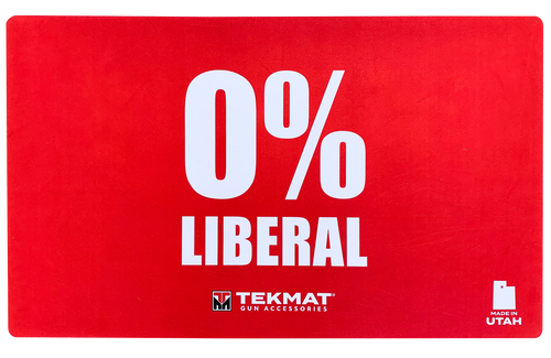 TekMat Zero Percent Liberal Door Mat, Red - TEK42LIBERAL