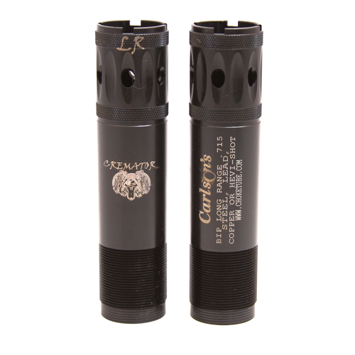 Carlson's Cremator Ported Choke Tube, 12 Gauge Browning Invector Plus Long Range, Black - 11527