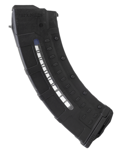 Leapers UTG AK/AKM 7.62x39mm 30rd Rifle Magazine, Black Polymer/Steel - RBTAKM30