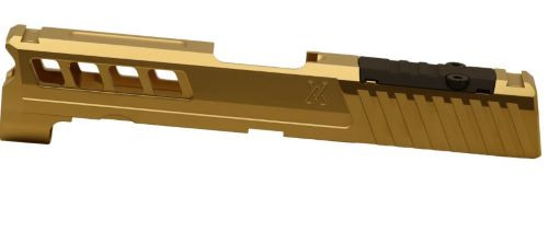 True Precision SF Hellcat Pro Slide with RMR Cut & Plate, Gold Tin - TPSHCPSGRMS
