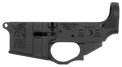 Spike's Tactical Snowflake Stripped Lower Receiver Multi-Caliber 7075-T6 Aluminum Black Anodized - STLS030