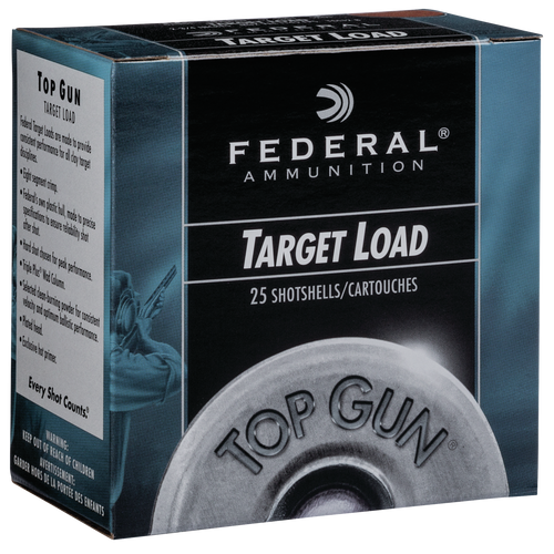 Federal Top Gun Plastic 12 Gauge 2.75" #8 Shot 1 oz 25 Round Box - TGSH128