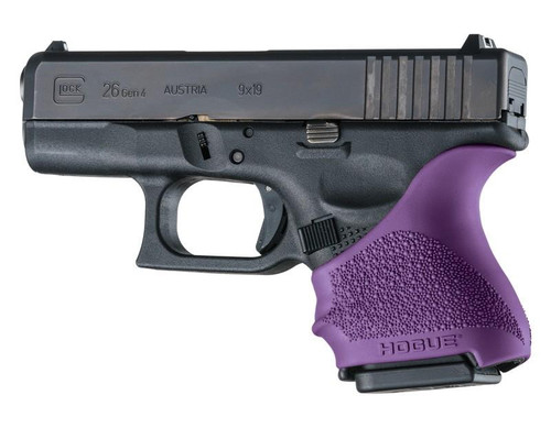 Hogue HandAll Beavertail Grip Sleeve Glock 26/27, Purple - 18606