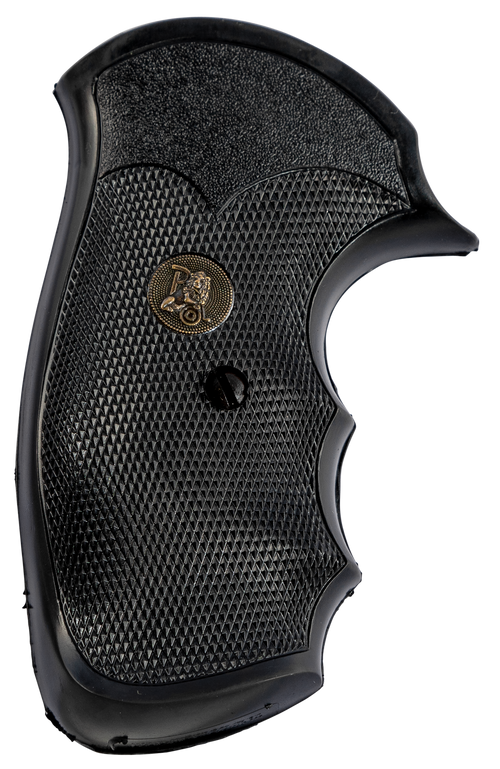 Pachmayr Gripper Grip S&W J Frame Round Butt, Black Checkered - 03249