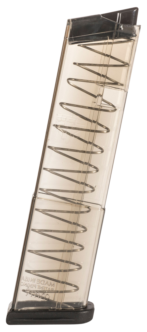 Elite Tactical Systems Group Glock 43 9mm 12rd Handgun Magazine, Carbon Smoke - SMK-GLK-43-12