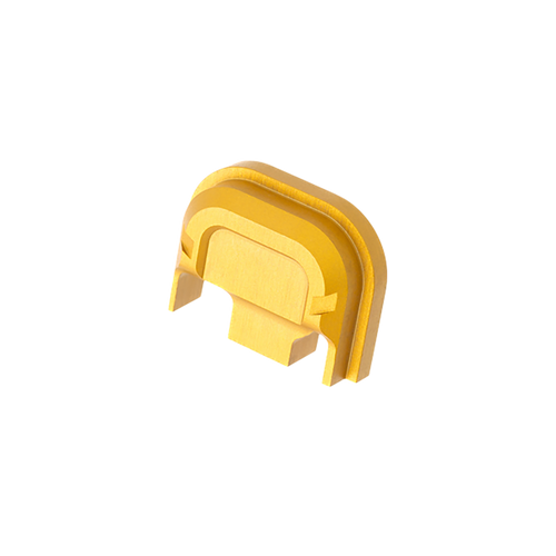 Tyrant CNC Slide Cover Plate Chevron Design Glock Gen1-4, Gold Aluminum - TDG14SPGLD