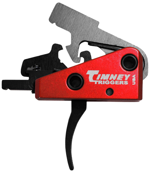 Timney Triggers Targa Short 2-Stage Trigger, 2+2 lbs Draw Weight, Black/Red Finish - 662S